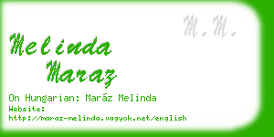 melinda maraz business card