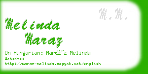melinda maraz business card